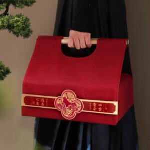 luxury red handle gift box